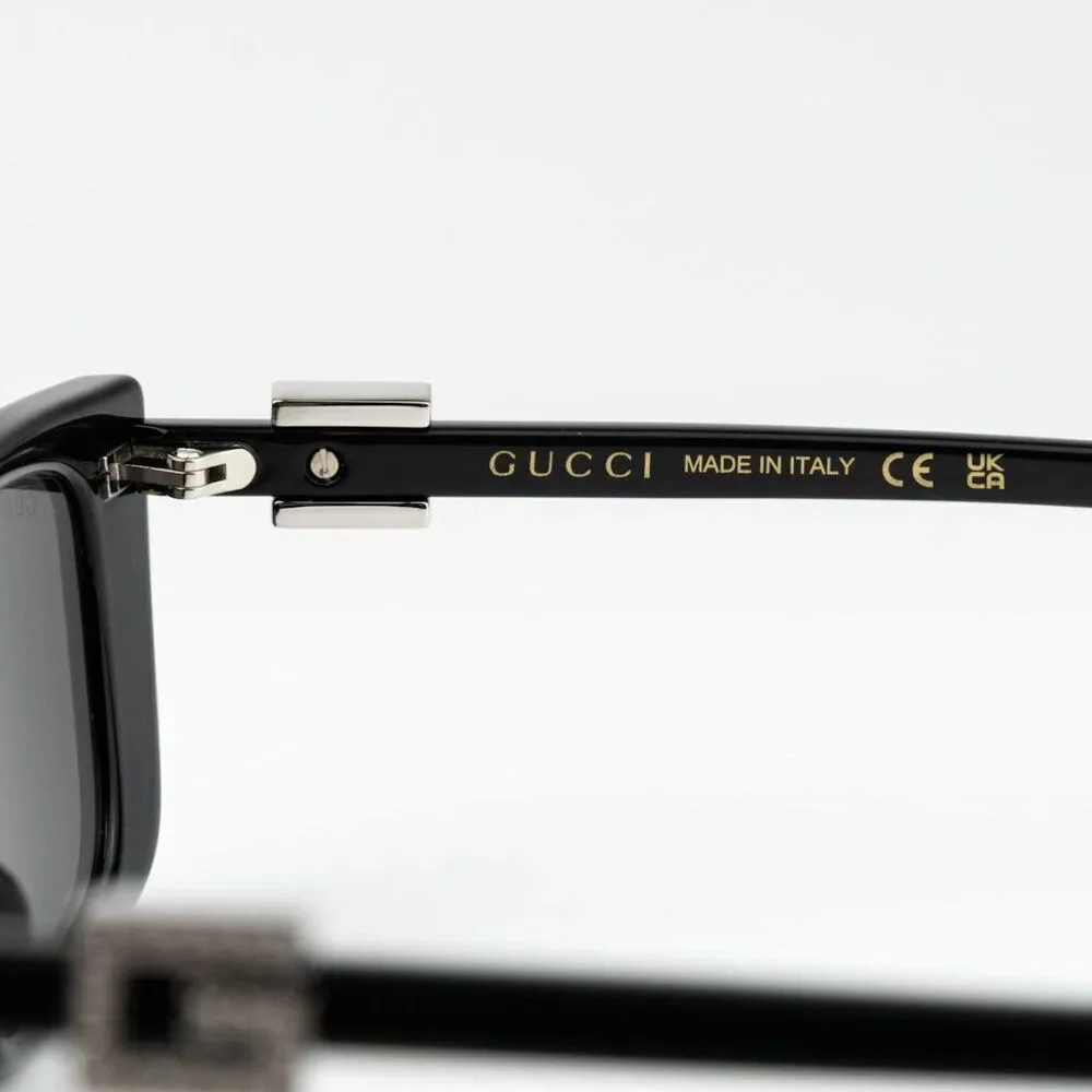 NEW Gucci GG1681S 008 Black Grey Cat Eye Women Sunglasses - Picture 9 of 15